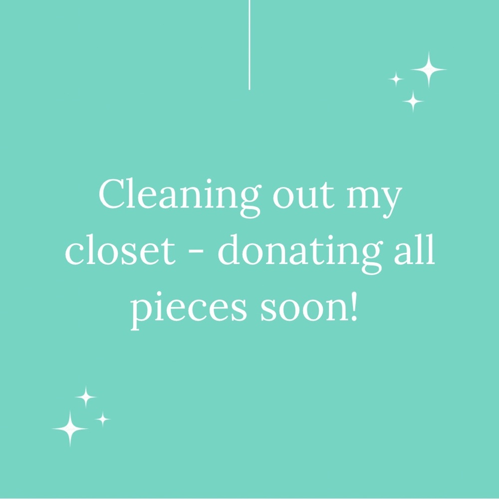 Cleaning out my closet!!